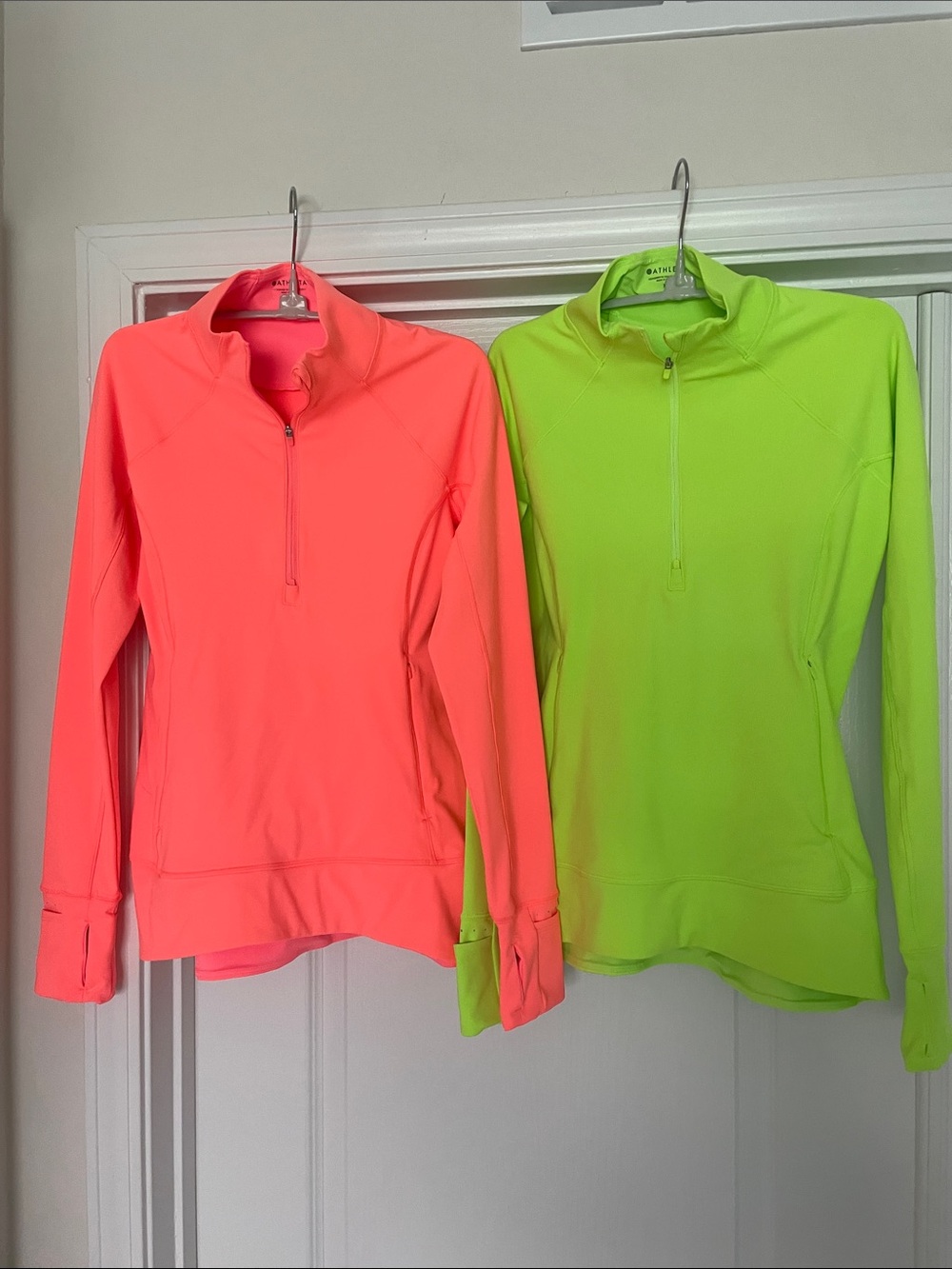 Athleta Whittier Peak Half-Zip Active Pullover, Reflective Fleece Lining XS